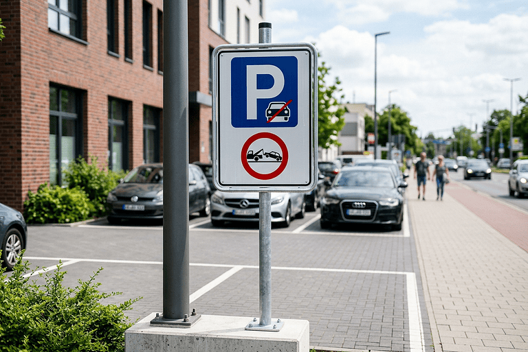 PARKcontrol24: Parkplatzschilder richtig gestalten – Rechtssichere Beschilderung für private Stellflächen